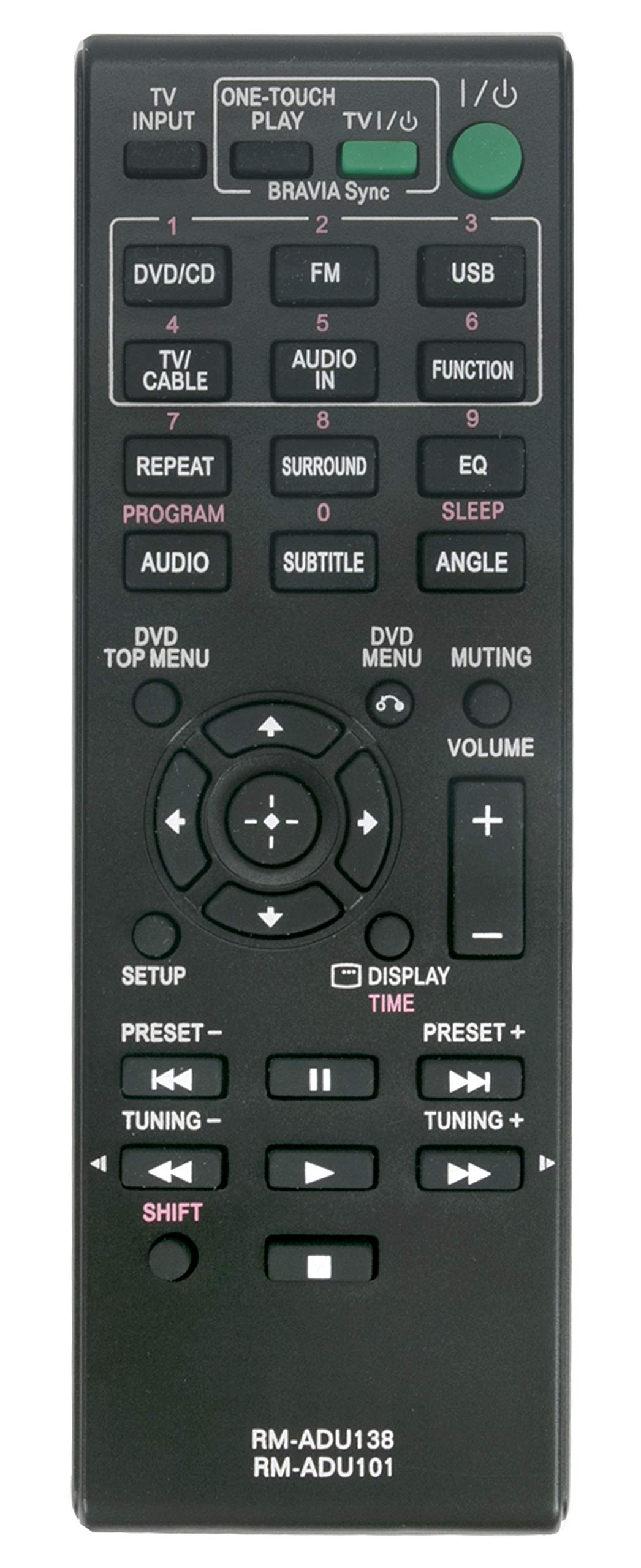 ダダ•ダソ•ダソミアンDVD Amazon.com: RM-ADU138 RM-ADU101 Replaced Remote fit for Sony